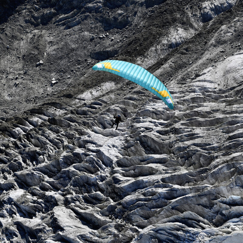 extrem leichter Bergsteigerschirm